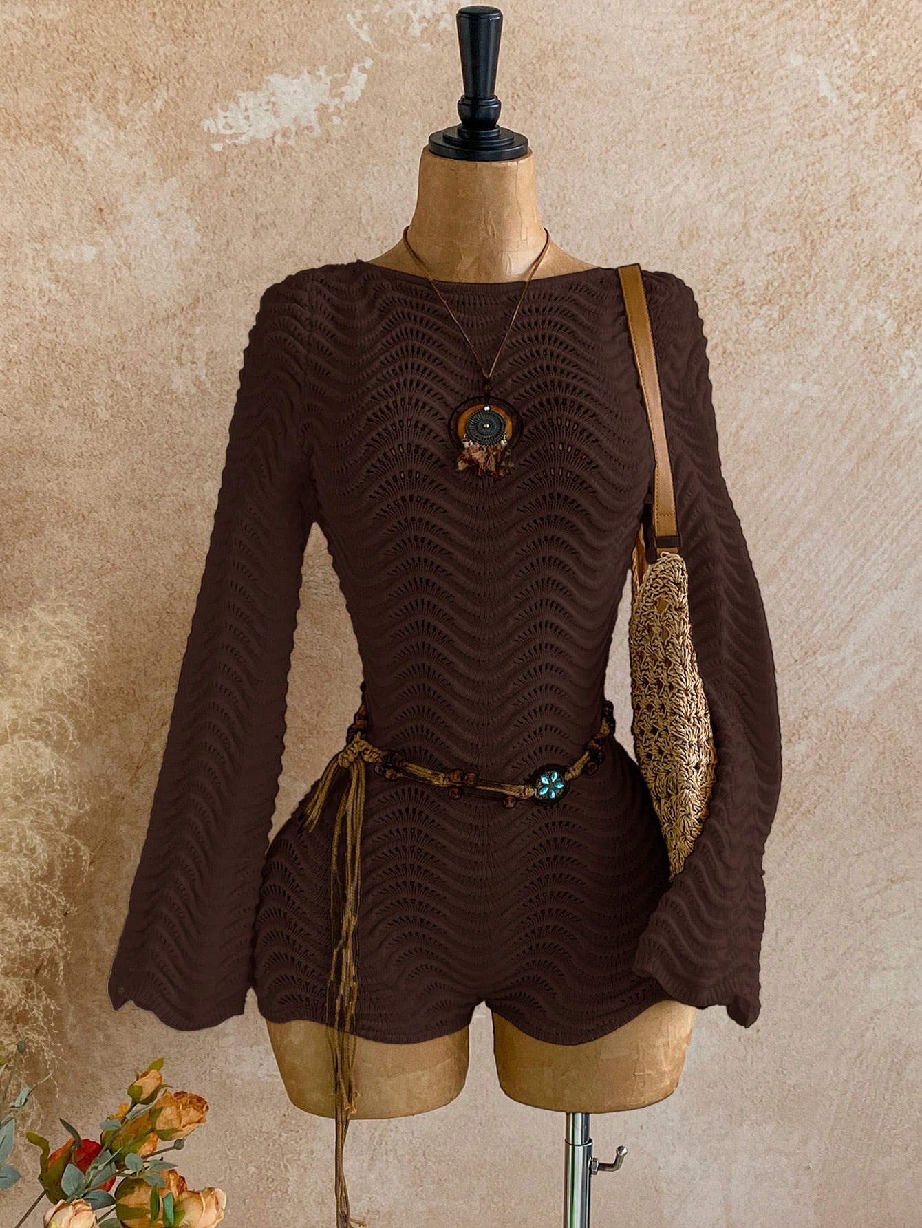 Soleia Ropa de mujer casual sexy para otoño, vacaciones, playa, uso diario, desc en verde · albaricoque · negro · camel · café integral · verde oliva, talla XS · S · M · L