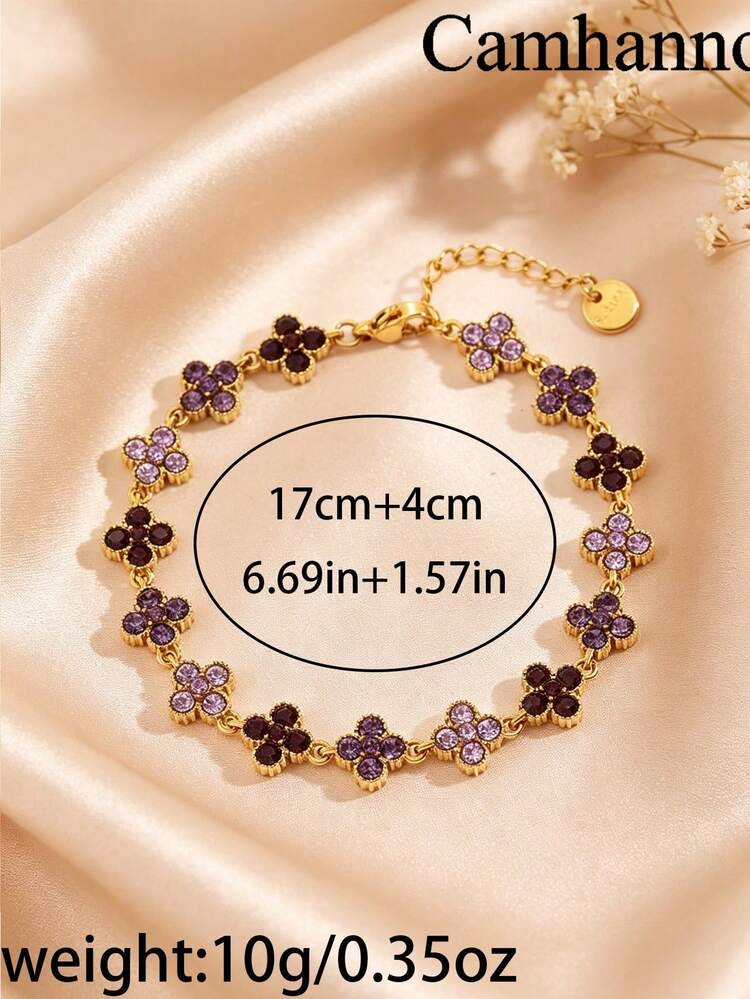 1 pieza Pulsera de estilo lujoso americano de acero inoxidable, foto 5