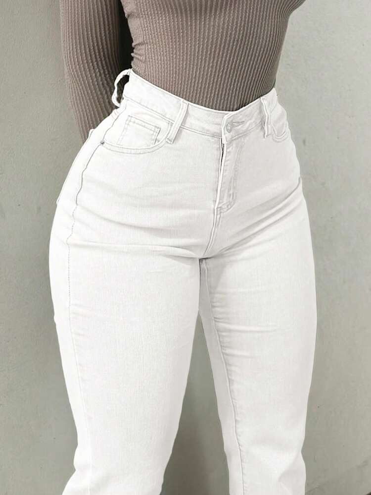 Jeans acampanados de cintura alta estilo Y2K, pantalones de mujer elegan, foto 4