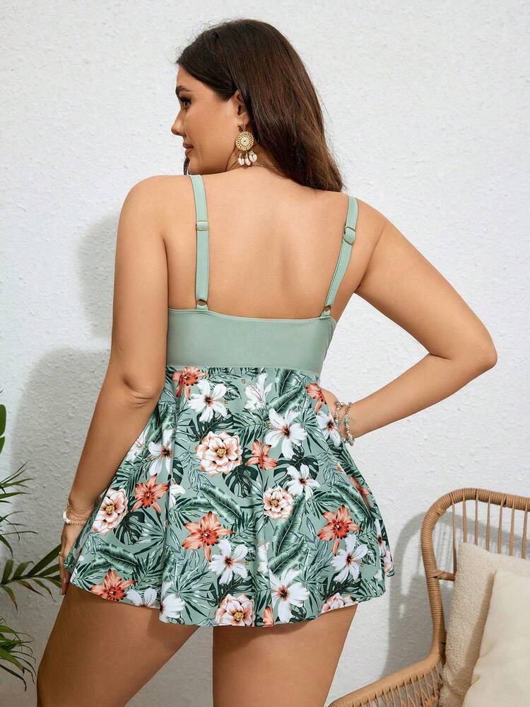 Curve Conjunto de verano con impresión flo, foto 2