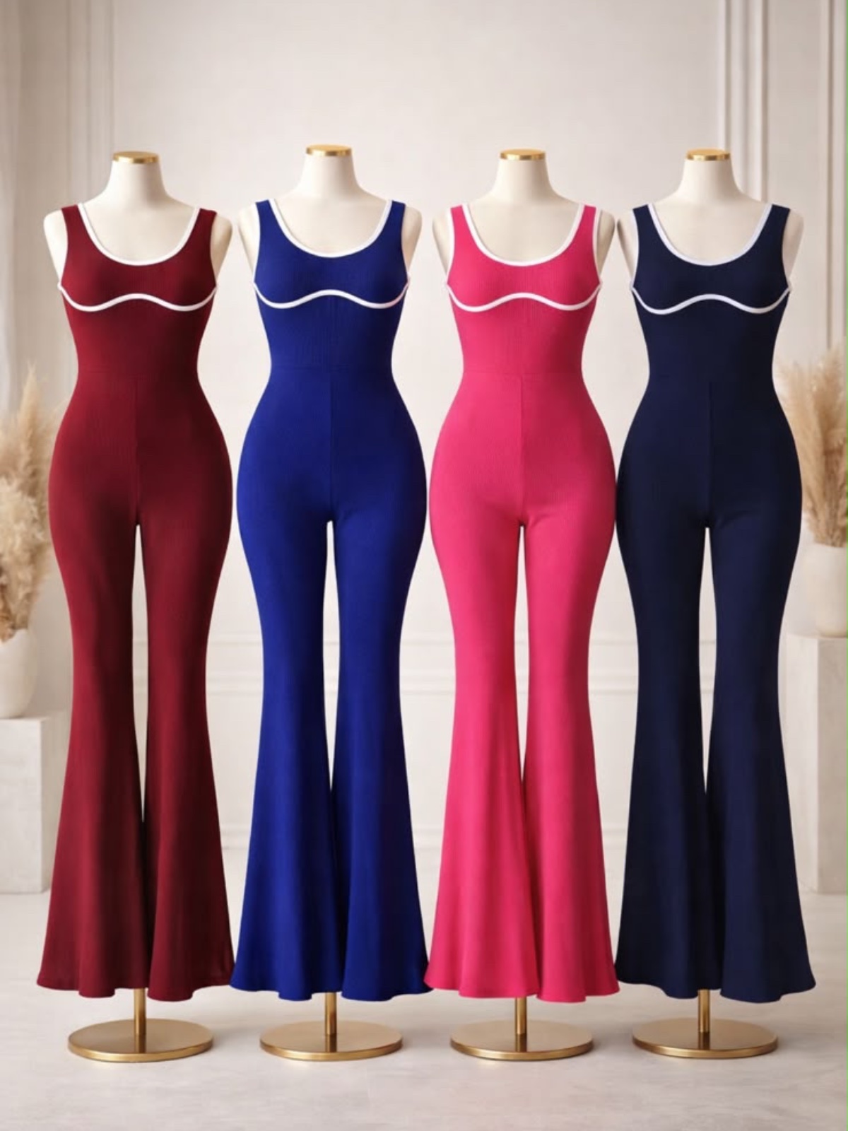 Enterizo deportivo estilo campana en azul claro, talla Talla Única