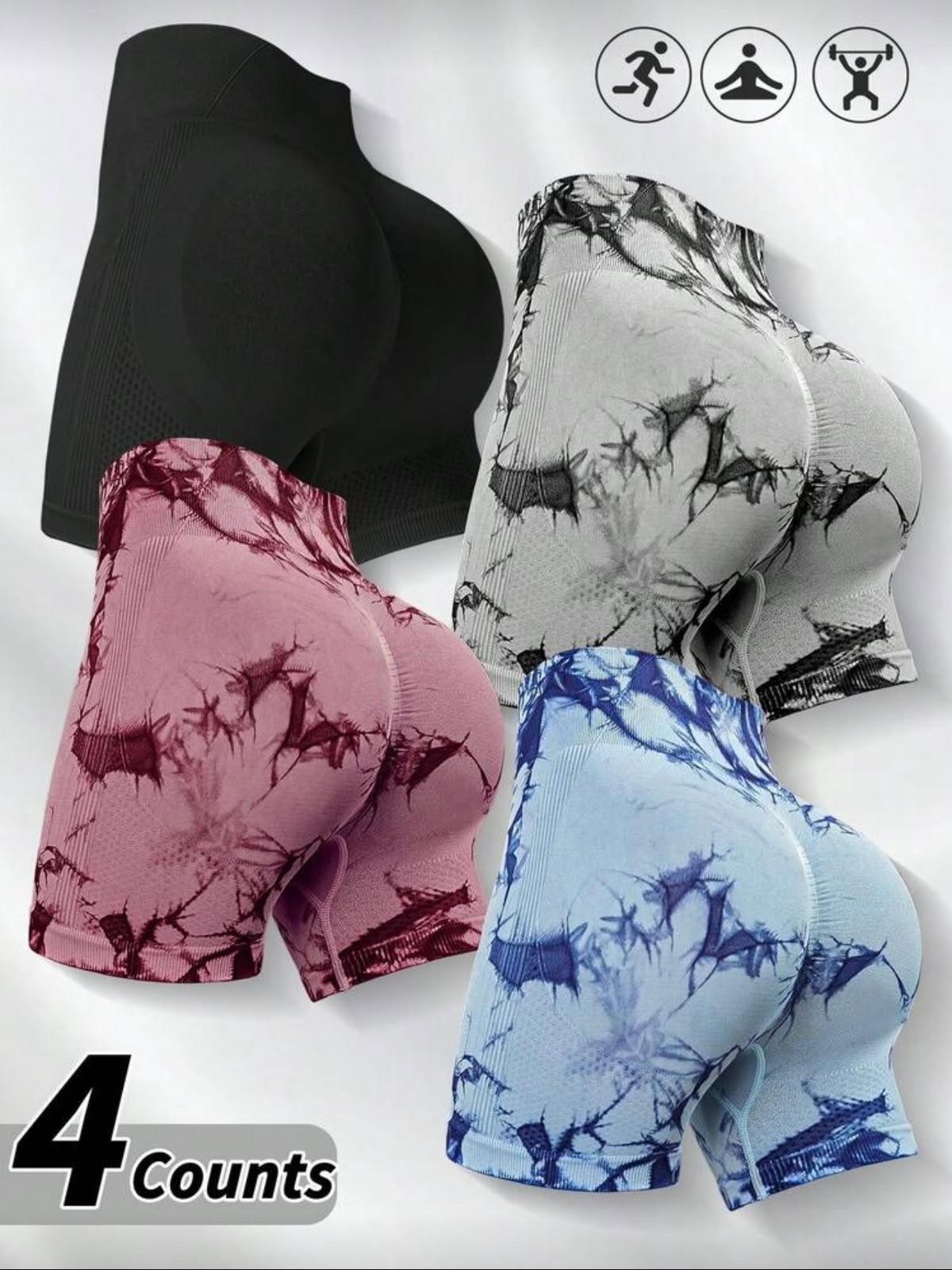 Licra corta en negro, talla Talla Única